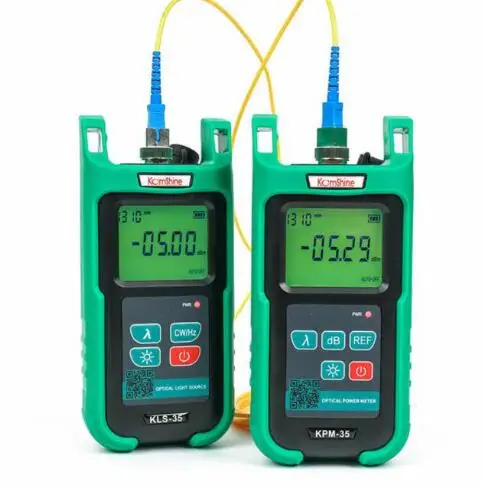 

Fiber Optic power meter KPM-35 + Optical Light Source KLS-35 Multimode 850/1300nm Combine used w/ OTDR Tester