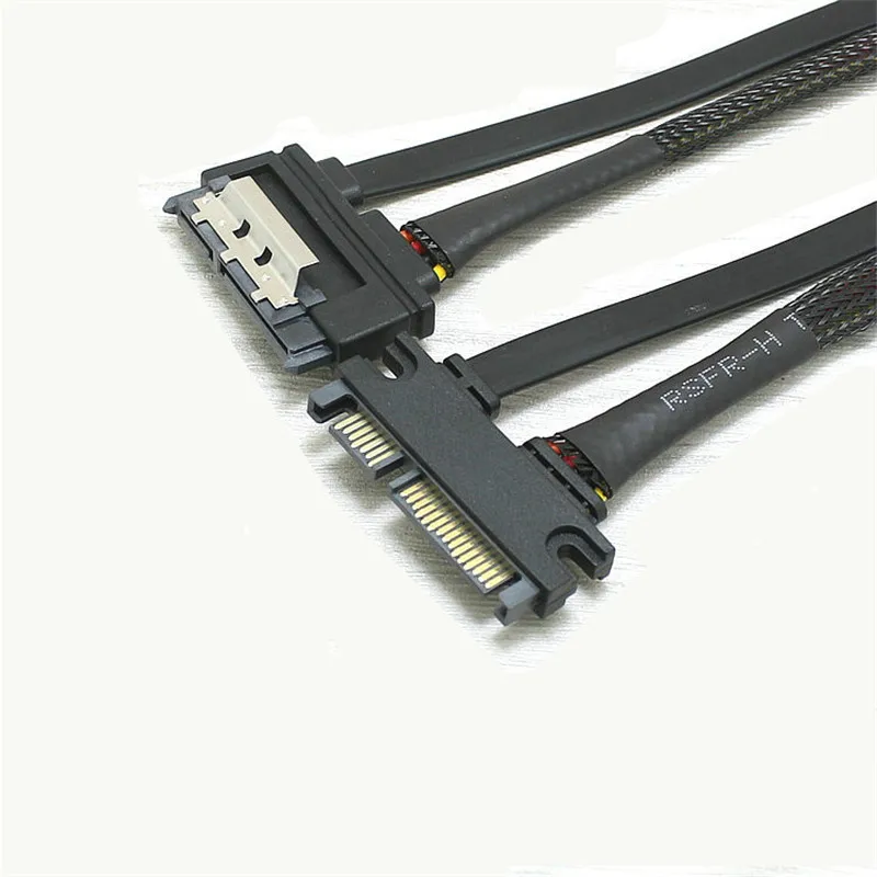SATA 22 Pin штекер-гнездо расширение Sata кабель 3 III 6 ГБ/сек. 7 + 15 Data HDD Power | Компьютеры и