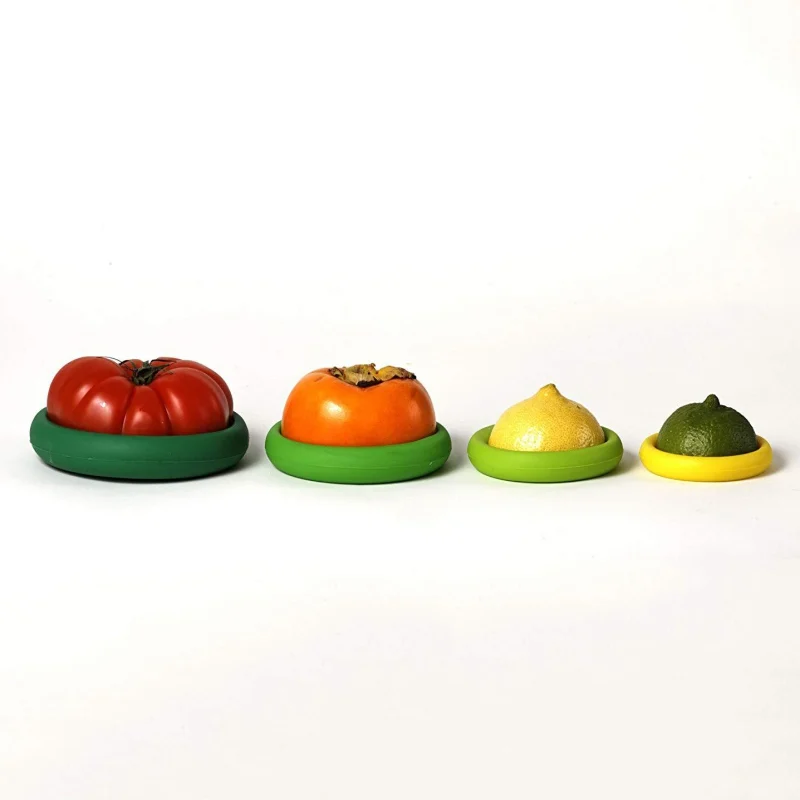 4 шт многоразовые силиконовые крышки защитные колпачки для хранения овощей и фруктов крышка контейнера для банок и банок