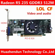 Graphics-Card ATI Radeon R5 235-Gddr3 HD-MI PCI-E Lenovo VGA BD3A75 512M Desktop MSI