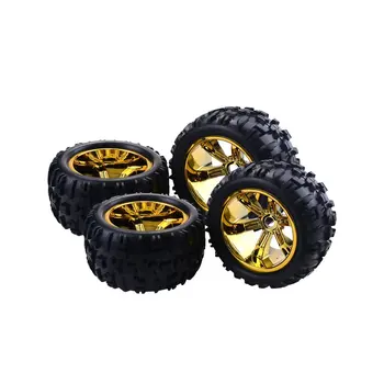 

4PCS RC Car Wheel Rim Tire for Redcat Hsp Kyosho Hobao Hongnor Team Losi GM HPI 1/8 Truggy Monster Truck Rubber Tyre 17mm Hex