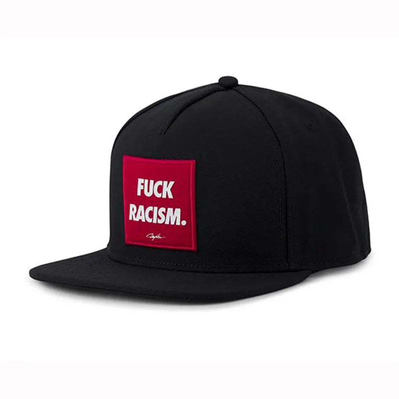 PANGKB Brand RACISM CAP black hip hop started sports snapback hat for men women adult outdoor casual sun baseball cap - Цвет: 1