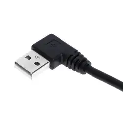 USB удлинительные кабели 20 см Женский Тип A USB 2,0 под прямым углом 90 градусов штекер Адаптер для кабельного шнура