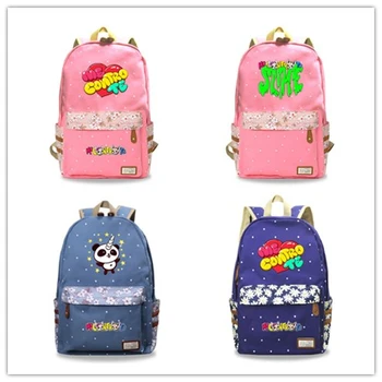 

girls fashion travel backpack Cartoon Creative pattern printing youth fan college style schoolbag girls with a leisure backpack