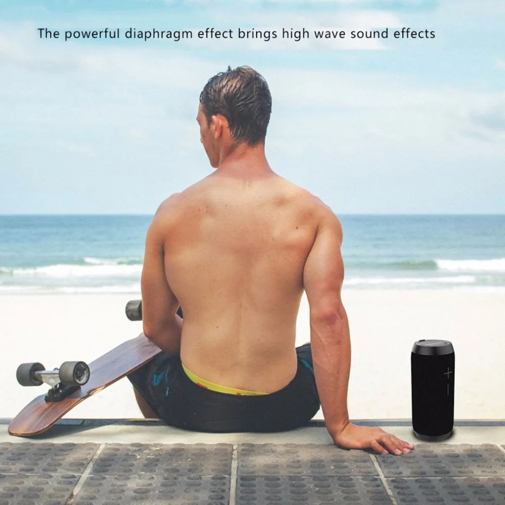 HOPESTAR P7 может форма Bluetooth динамик TF карта музыкальный плеер водонепроницаемый банк питания Поддержка 1+ 1 беспроводной последовательный функция