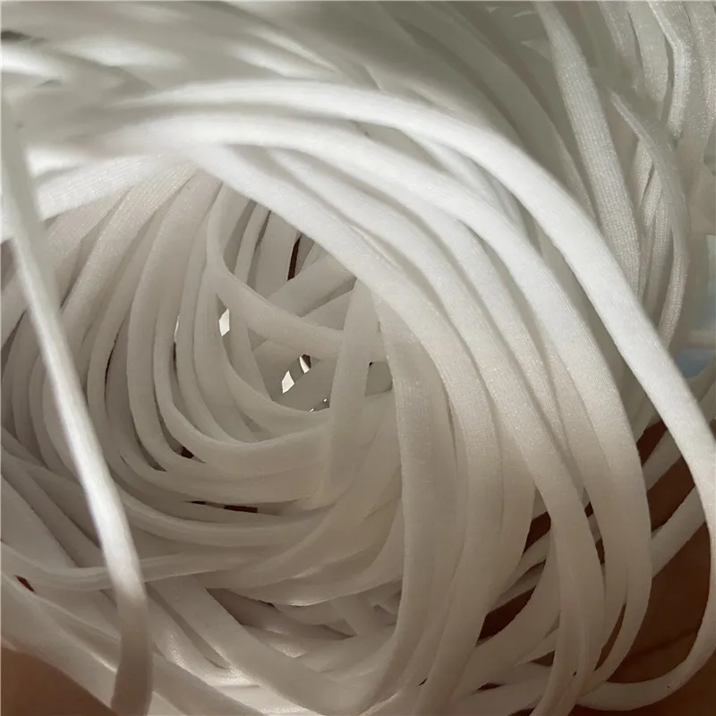 3mm soft white elastic band