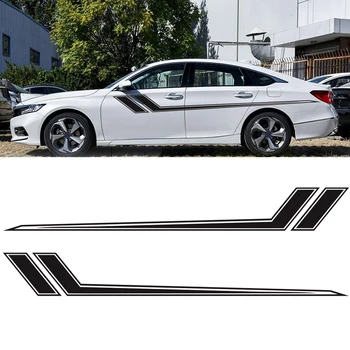 

Car Side Stickers DIY Stripe Sticker Racing Sports Decal Auto Vinyl Film Stickers Universal Car Accessories