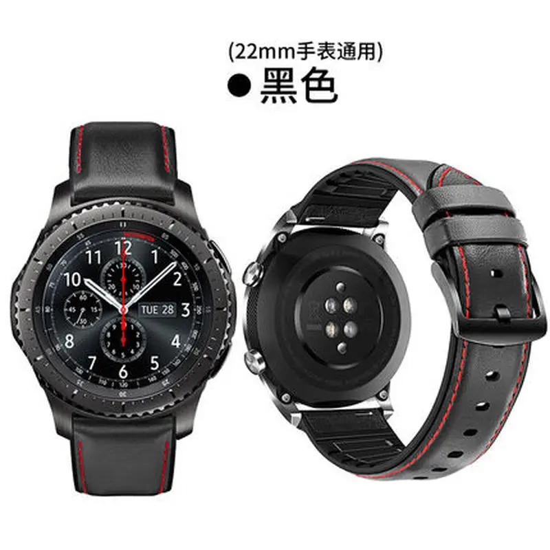 Для GTR 47 мм кожаный ремешок для часов Xiaomi Huami Amazfit PACE/Stratos 3 2 2S браслет Samsung Gear S3 Correa |