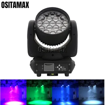 

2PCS LED Wash Zoom Moving Head Light 19x15w RGBW Disco Party Lights Professional Stage Light for Wedding DJ Nightclub