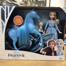 disney Frozen2 игрушка Эльза Принцесса Кукла Олаф фигурка лошади игрушки Дети Девочки Рождественский подарок с коробкой высокое качество