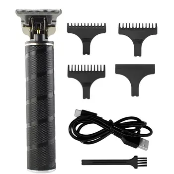 

Professional Hair Clippers Men T-Blade Beard Trimmer Barber Rechargeable Cordless Haircut Machine Grooming Kit