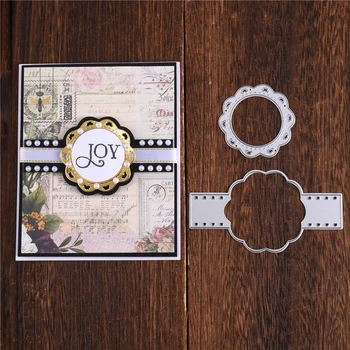 

Eastshape Metal Cutting Dies New 2020 Flower Banner Stitched DIY Scrapbooking Craft Embossing Die Cut Making Stencil Template