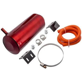 

800ML Universal Radiator Coolant Cooling Billet Catch Can Overflow Reservoir Red