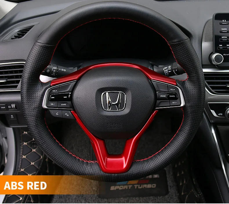 Для 10th Honda Accord руль декоративные наклейки Accord комплекты модифицированного патч подкладке нарядная блестящая aut