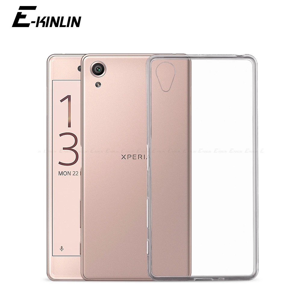 Прозрачная силиконовая задняя крышка для Sony Xperia 1 5 10 II XZ3 XZ2 XZ1 XZ L1 L2 L3 Z5 Z4 Z3 X Compact XA XA1
