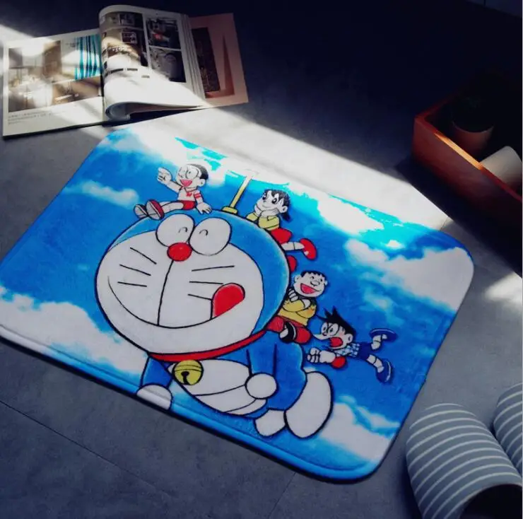 Мультфильм Doraemon плюшевый коврик для ног двери ковер плюшевая игрушка 3032|Коврики