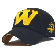 7 цветов Потертая джинсовая кепка Snapback s Осенняя хлопковая Буква W Новая мужская и женская бейсболка Sunblock Beisbol Casquette