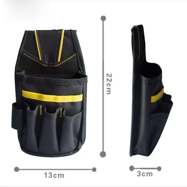 technician tool bag Small Portable Hip Tool Bags Waist Gadget Pouch Electrician Hardware Tools BagDurable Polyester Fabric Multifunction Toolkit best electrician tool bag Tool Storage Items