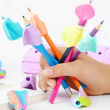 5 шт. карандаш hb проведения практика дельфинами рыбками и коррекция осанки при письме Устройства Силиконовые удерживайте ручку корректор для детей, подростков и студентов