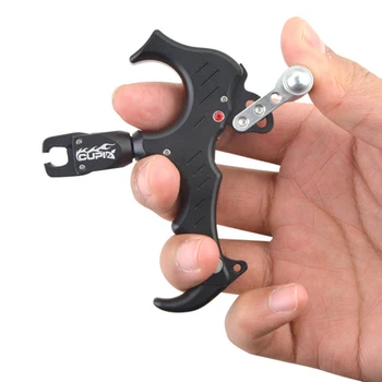 

Compound Bow Archery Release Aids 3/4-Finger Grip Thumb Trigger Adjustable Arrow