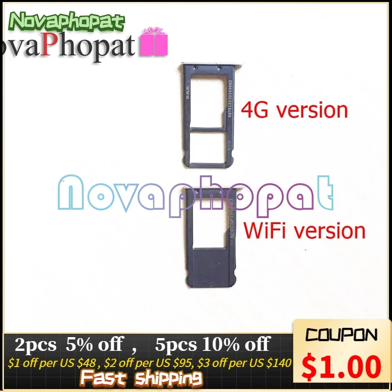 Novaphopat для zte Axon 7 mini Axon7 B2017 B2017G держатель лотка sim-карты слот Micro SD Замена адаптера +