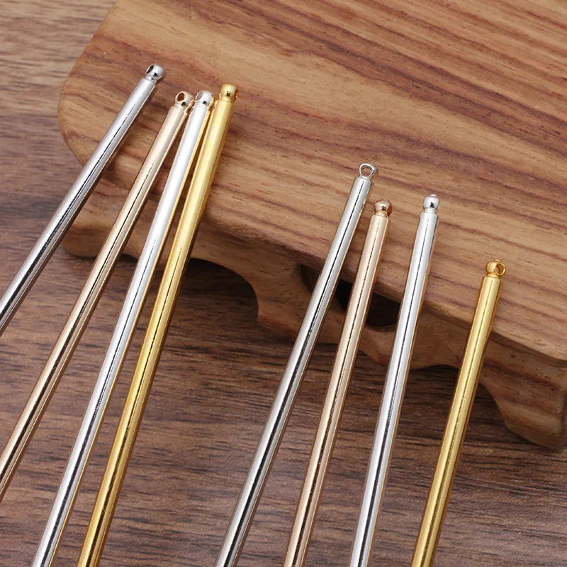 Hair accessory Hair stick Jewelry accessories 10pcs 125/150mm Metal Iron Hair Pins Blank Base Setting Hair Stick for Women Jewelry Bulks Findings Components DIY Accessories