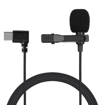 

Type-C Audio Interface Lavalier Microphone for Huawei Samsung Xiaomi Recording/Interview/Video Conference/Podcast