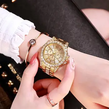

2020 New Arrivals Women Watches Stainless Steel Exquisite Watch Women Rhinestone Luxury Casual Quartz Watch Relojes Mujer