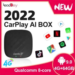 Carlinkit 3 – Mini boîtier CarPlay sans fil, Apple CarPlay, Android Auto, 4G LTE, 128G, GPS, Netflix, pour Audi, Bmw, Mazda, Toyota 