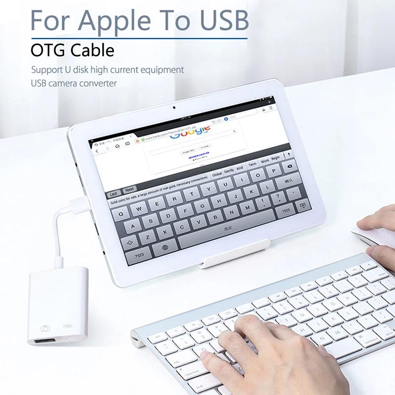 OTG адаптер для Apple Ipad USB камера ридер адаптер для iOS 13 lightning OTG Дата USB ридер адаптер для IPhone Ipad 11 Pro