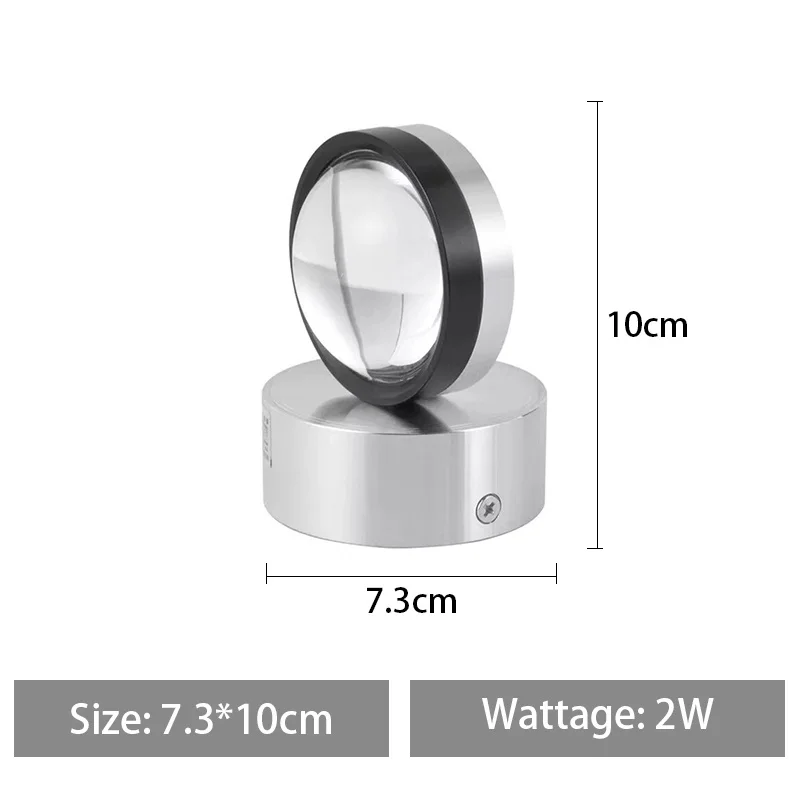 Double Side Wall Light Modern Indoor Hotel Decoration Up Down LED Wall Lamp for Living Room Bedside TV Background KTV Lamp