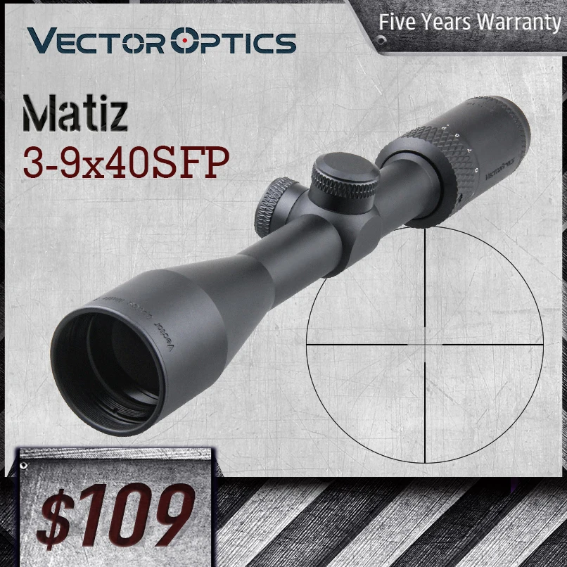 Vector Optics MATIZ 3-9X40 SFP оптический прицел 1/4 MOA оптическая винтовка Minox для охоты