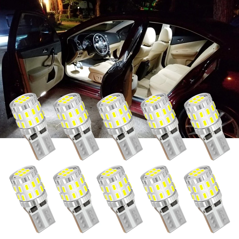 10 шт. W5W SMD чипы светодиодный Яркий купол свет для чтения перчатка коробка багажник номерной знак Дверь багажный отсек огни Светодиодный светильник D40