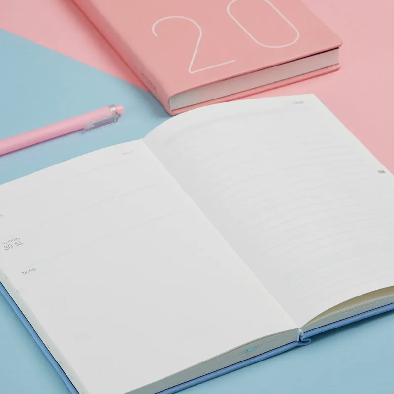 Корейский Macaron мягкая крышка дня блокнот для планирования Kawaii ежедневник еженедельник блокнот-органайзер утолщенный план ноутбука