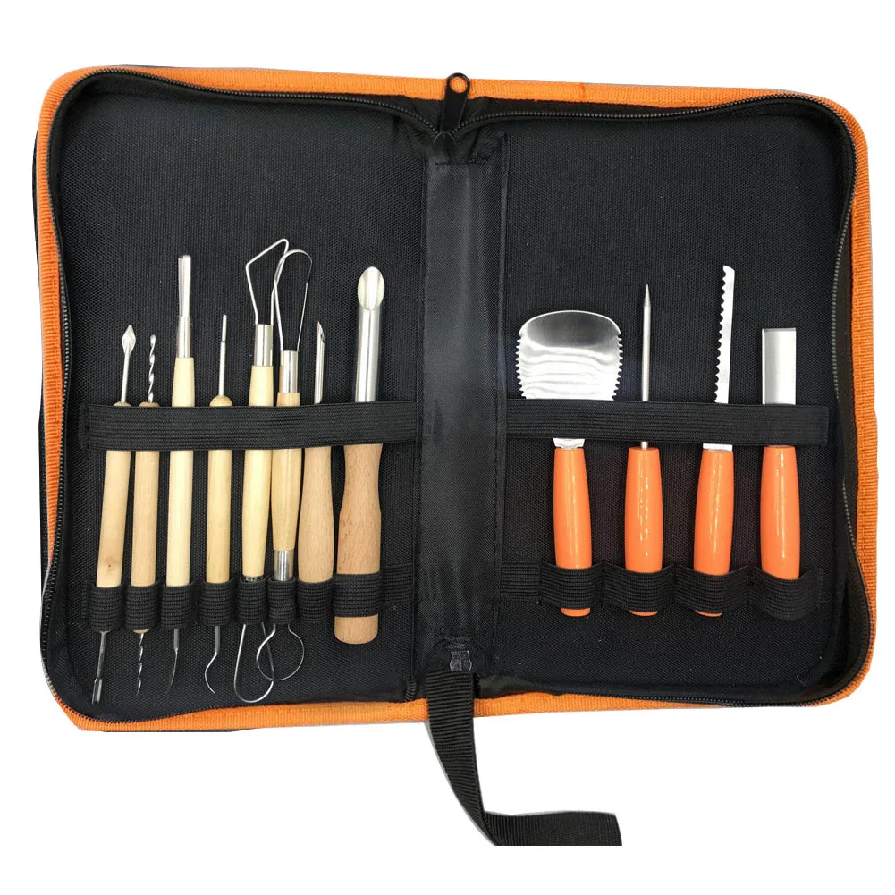 

Pumpkin Carving Tool Kit Fruit Ceramic Pottery Woodwork Peeling Sculpting Tools Set LB88