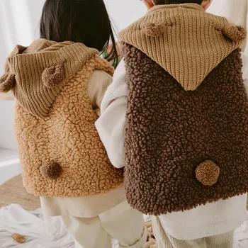 

Baby Girl Fur Vest 2019 Autumn Winter New Boys and Girls Hoodies Vests Coat Kids Boys Warm Waistcoats Boys Jackets Toddler Vest