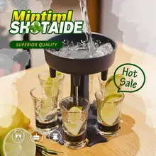6 Wine Glass Dispensers Wine Whisky Beer Beverage Dispenser Holder Drinking Games Tools For Christmas Home Party Bar Shot Glass