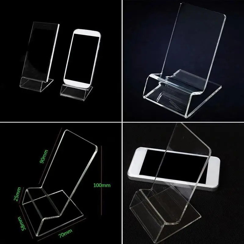 1pc Acrylic Transparent Business Card Holder Mobile Exhibition Storage Display Market Business Phone Supplies Card Stand Ho S8c3 iphone charging stand