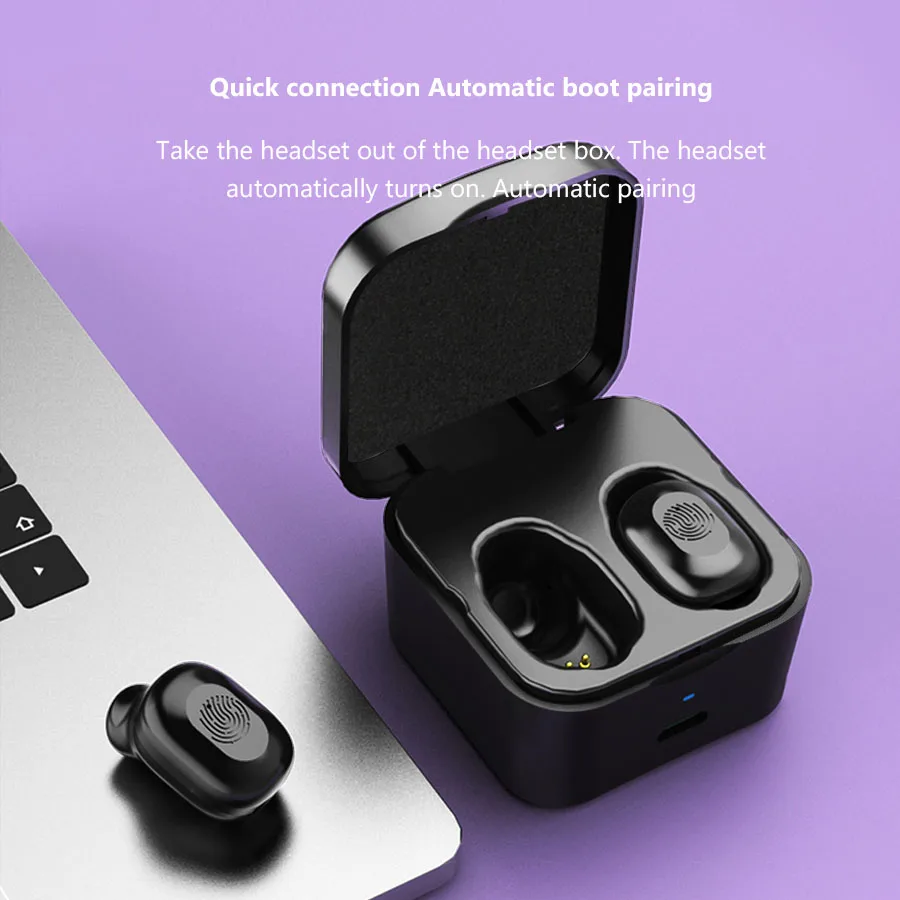 Mini Wireless Headphone TWS Bluetooth Earphone Earbuds Sport Bluetooth Headset With Charging Box Mic For Samsung Huawei Xiaomi