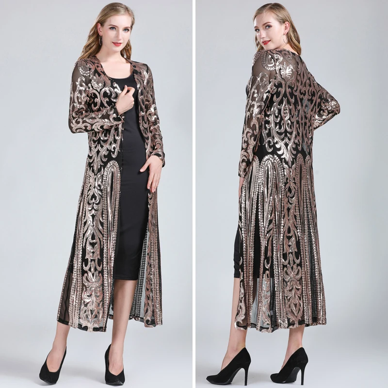 FYMNSI Women’s Sequin Jacket Mesh Duster Cardigan Glitter Sparkle Long Sleeve Open Front Coat Dresses For Evening Prom Cbf660dc 3246 4cd4 A323 0690972e499d.7fd94322a4b4f9470d95d730b11c6064-157848