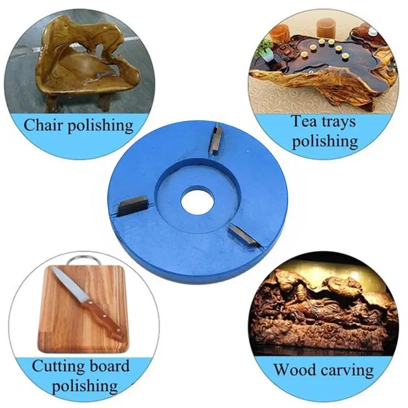 Деревообрабатывающее лезвие резьба по дереву чайный стол шестигранное лезвие нож для резьбы угловая шлифовальная машина три листа лезвие