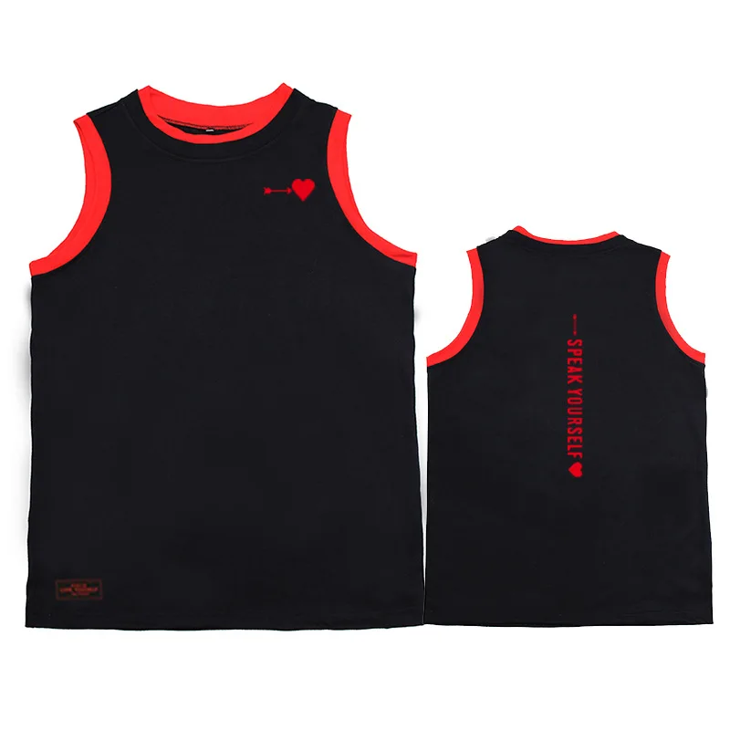 

Kpop Bantan Boys SPEAK YOURSELF WORLD TOUR Same Cotton Vest Baseball Sleeveless Garment Fashion Summer Tops