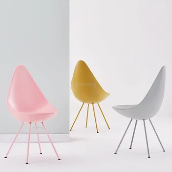 

Northern Europe Originality Drip Chair Design Concise Cafe Backrest Dning Chair Modern Negotiate Leisure Time Living Room Chair