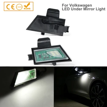 

2Pcs xenon white Error Free LED Under Side Mirror Puddle Light For Volkswagen VW GOLF 7 MK7 Variant GTI R20 Sportsvan Touran 5T