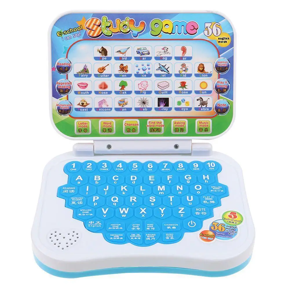 Игрушка компьютерная детская обучающая машина английская версия электронная детская обучающая игра шаблон случайная