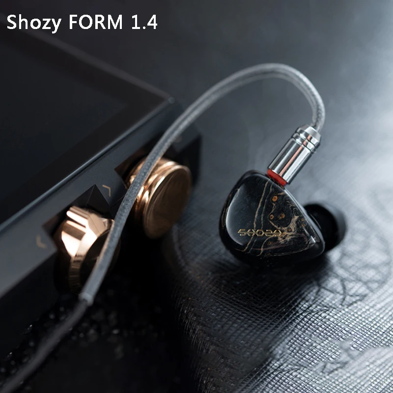 Shozy FORM 1.4 Hybrid Technology Wired Earphones Wood Monitors Headphones HIFI Noise Cancelling In Ear Earbuds Detachable Cable |