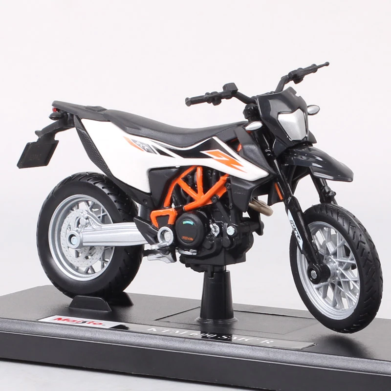 1:18 Scale Small Maisto Motard Supermoto 690 SMC R Motocross Rider Dirt Bike Diecasts u0026 Toy Vehicles Racing Models Motorcycle