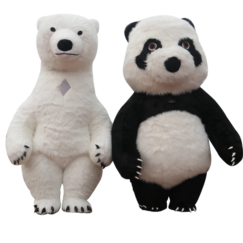 2,6 м 3 м надувной панда костюм полярного медведя костюм для рекламы настроить взрослый для свадьбы костюм талисмана костюм животного