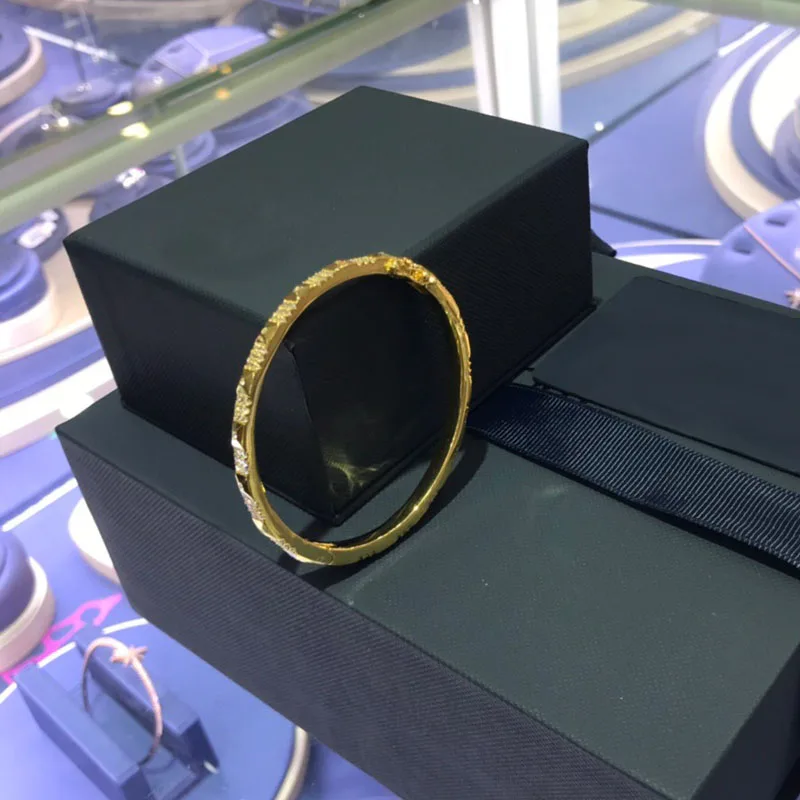 UMGODLY роскошный бренд золотой цвет браслет кубический цирконий браслет в заклепках браслет для часов с боем для женщин модные ювелирные изделия подарок