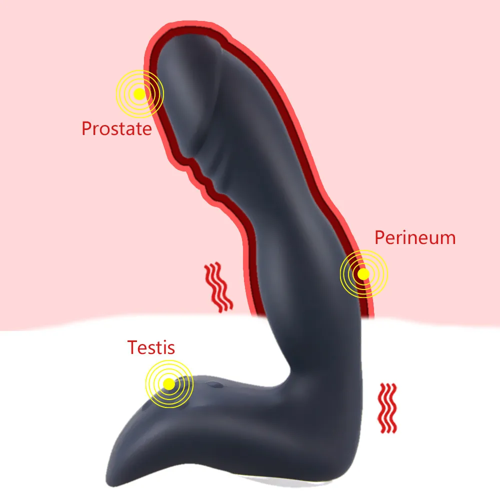 Vibrating Prostate Massager Men Anal Plug Waterproof 10 Mode Powerful Motors Anal Vibrator Toys for Adults Gay  (1)
